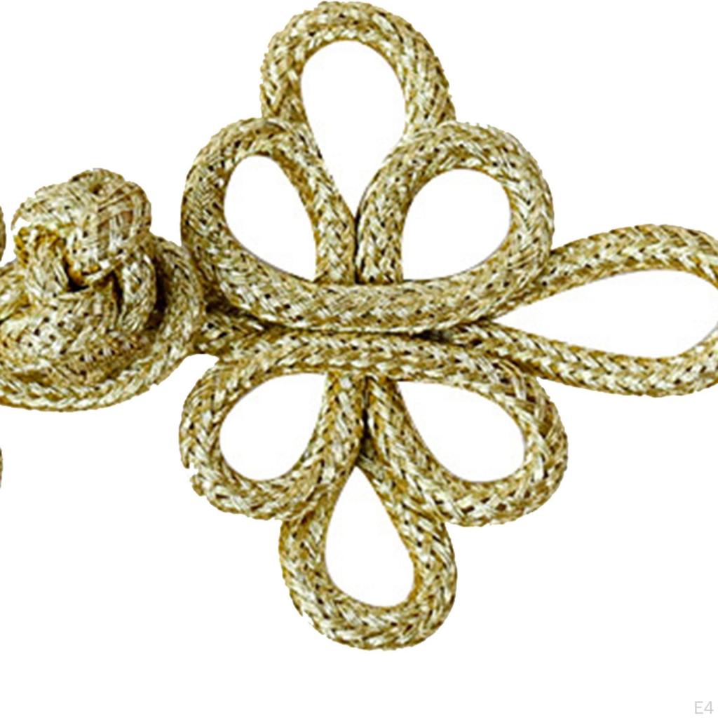 10Pcs Chinese Knots Frog Buttons Closure Vintage Design Accessories Sewing Fasteners DIY for Sweater