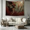 ELDEN RING Wall Tapestry Aesthetic Wall Hanging Printed Fabric Blanket Decorative Tapestries for Bedroom Living Room Home Decor
