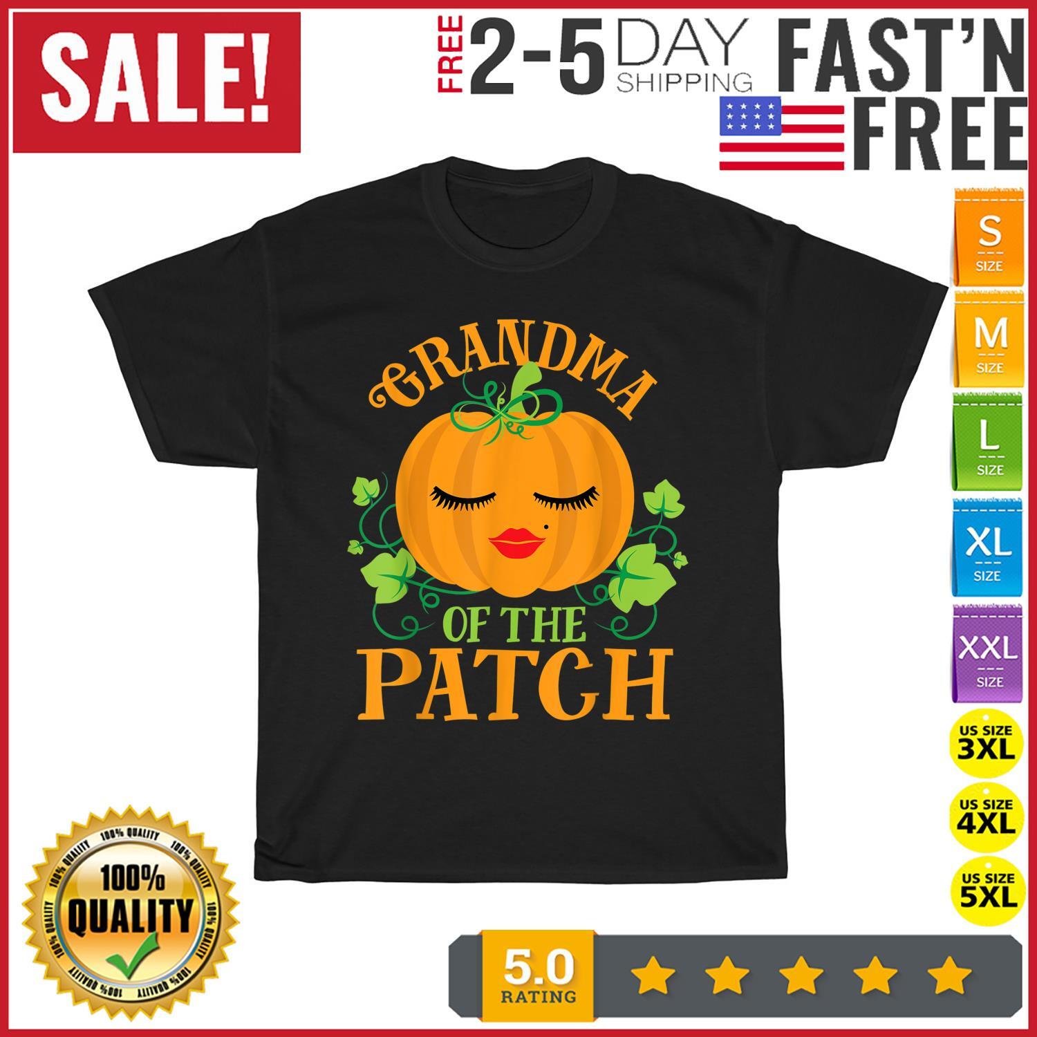 Grandma Pumpkin of the Patch Sassy Matching Family Halloween T Shirt Mens Womens Tees Top Men Women M