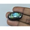54Cts. Natural Purple Flash Labradorite Oval Cabochon Gemstone 19X33X09MM B-305