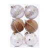 Plush Christmas Balls with Lanyard Seasonal Hanging Ornaments Elegant Xmas Tree Decoration for Home And Holiday Parties