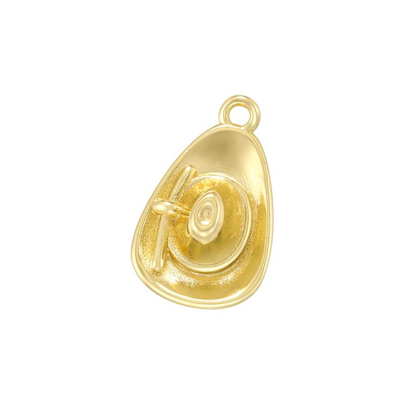 ZHUKOI Western Cowboy Desert Metal Pendant Golden Plated with CZ Stone Jewelry Accessories :VD1757-VD1765
