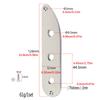 32mm Stahl-Kontrollplatte mit schmalen Potis, 3 Schraubenlochabstand und schrägem Schalterausschnitt für Tele-Style E-Gitarre Zubehör