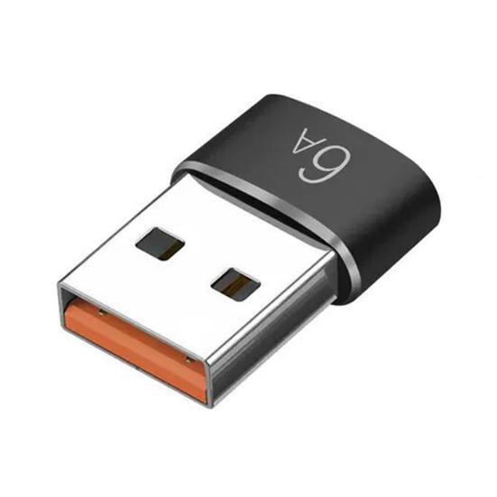 

Type-C Adapter Mini 6A Type-C Female Fast Charging to USB 3 Male Converter