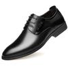 Fashion Black Leather Men's Dress Shoes Spring Autumn New Designer Low Heel Shoes Man Fashion Casual Solid Color Loafers Male