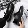 Men Leather Shoes Casual Formal Dress Oxfords Plus Size British Style Wedding Flats Soft Breathable Walking Office Sneakers