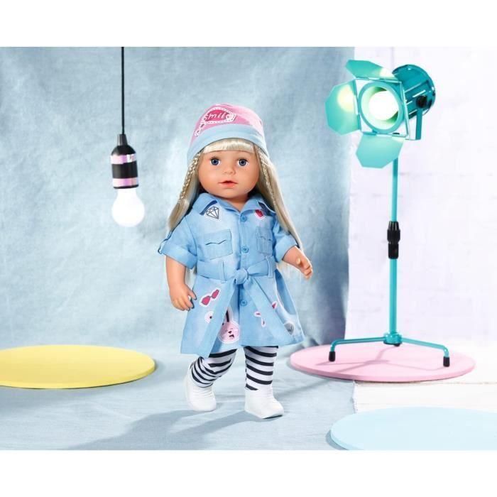 Rochie Deluxe din Denim pentru păpușă de 43 cm