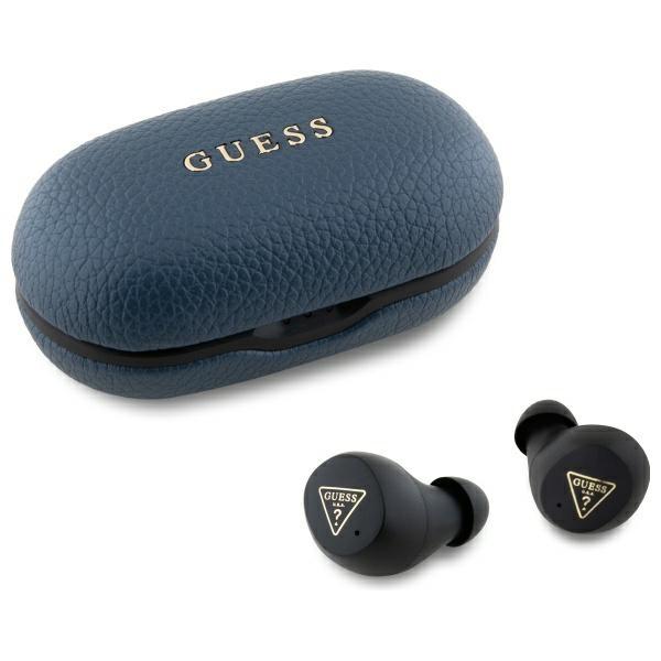 Guess Bluetooth Headphones Gutwspgtspsb   Tws + Docking Station Blue/Blue Grained Classic Logo