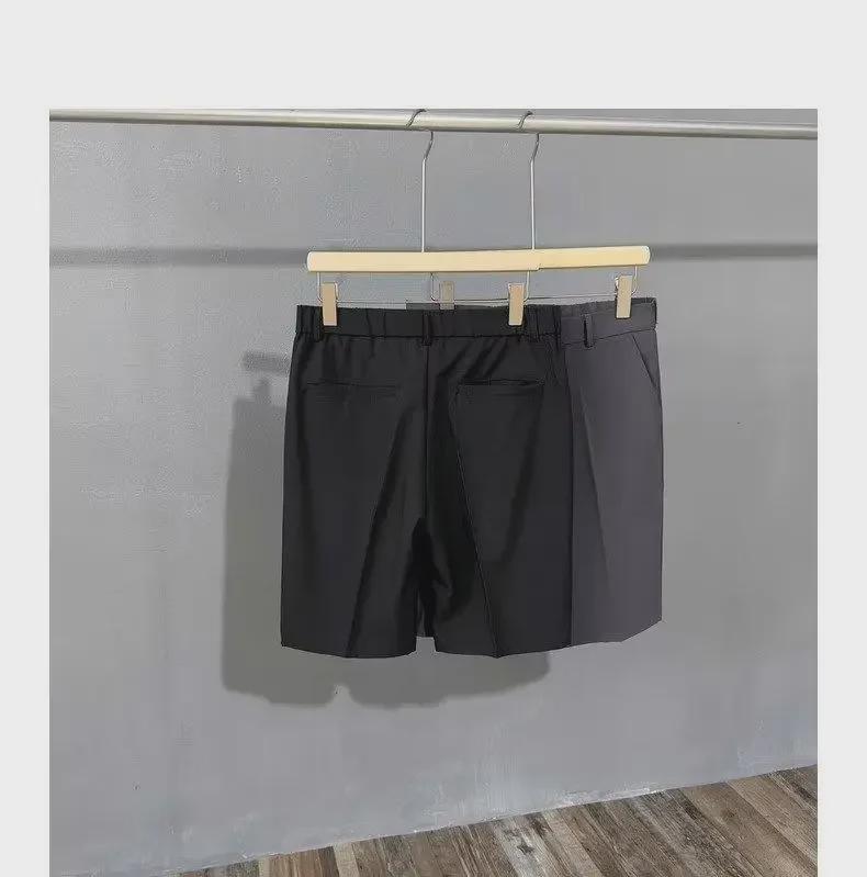 Men's Casual Ice Silk Drape Shorts - Summer Lightweight Loose Straight White Pants