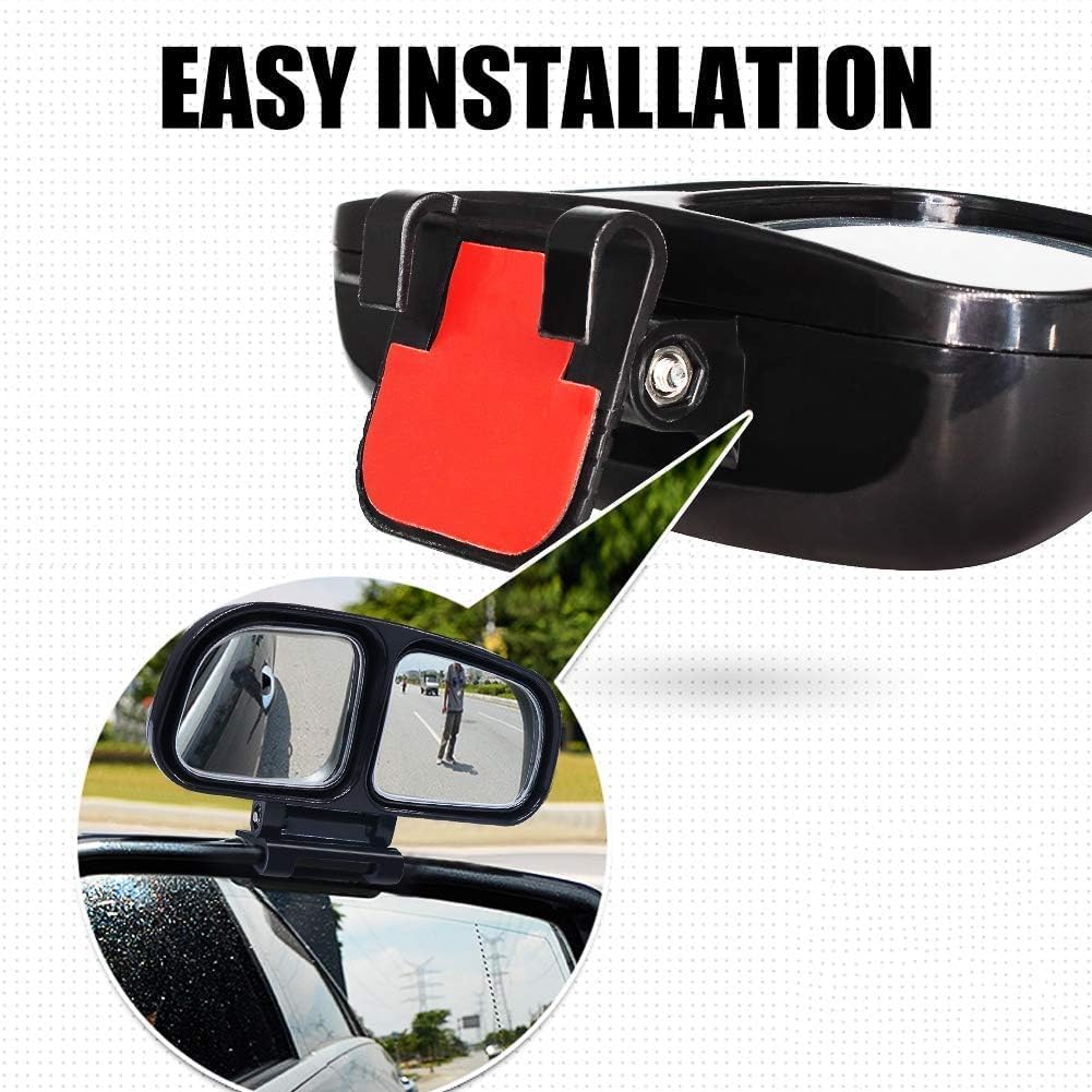 Biqing Automotive Auxiliary Easy Wide Angle Side Mirror for Maximum View Inside the Right Auxiliary for and Wagons Mirror, Installation, Vehicle,