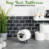 Wall Mounted Toilet Paper Holder Plastic Tissue Rack Kitchen Roll Paper Holder Bathroom Paper Hanger Hanging Organizer