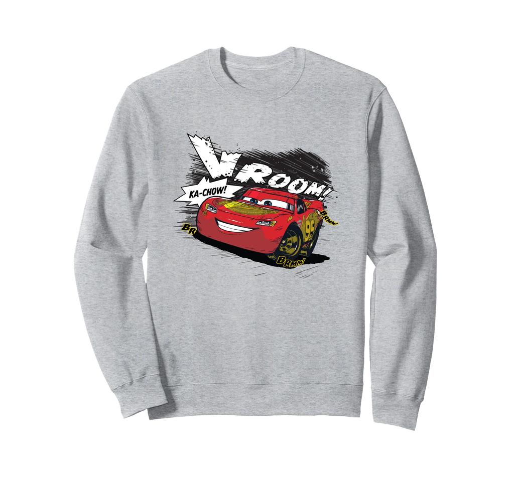 Disney Pixar Cars 2 Ka Chow Lightning McQueen Chest Logo Sweatshirt