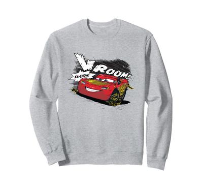 Disney Pixar Cars 2 Ka Chow Lightning McQueen Chest Logo Sweatshirt