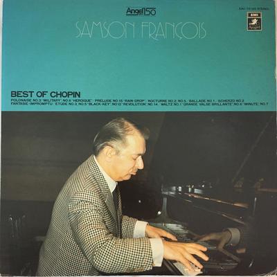 LP Record SAMSON FRANCOIS - Best Of Chopin EAC70125 ANGEL - Japan Obi Classical Used