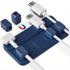 Magnetický organizér drátu myši pro stolní počítač Chránič spony kabelu Navíječ kabelu Zástrčka řádku Samolepící Pevný držák USB nabíjecí linky