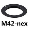 Bague Adaptatrice M42 Bague Adaptatrice Métallique pour Objectif pour Monture E NEX-3 NEX5n NEX5t A7 A6000 Bague Adaptatrice d'Objectif pour Appareil Photo