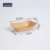 ZISIZ Thickened Kraft Paper Food Boat Trays