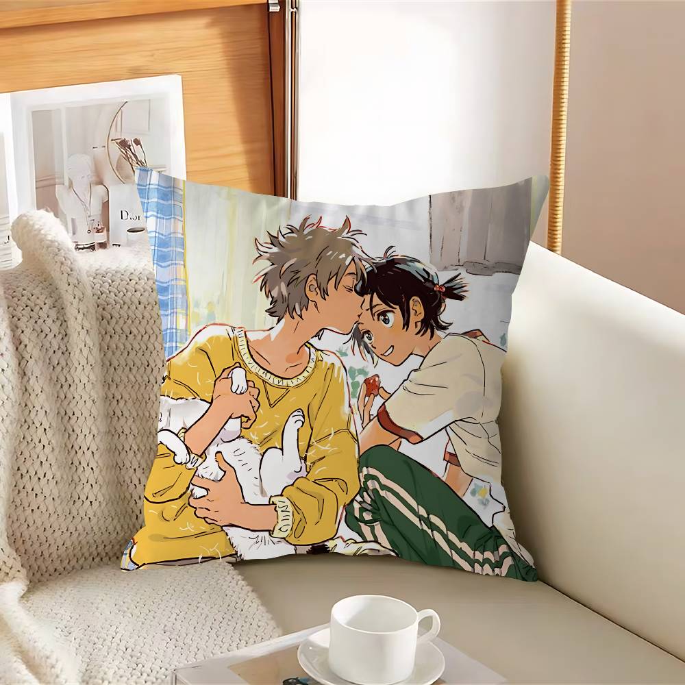 

U-Umibe Anime No EtrangerS Pillow Case Removable Washable Cushion Cover – All-Season Soft Linen 12x12Inch