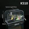 Transparent Lockable Business Card Holder - Large Capacity Desktop Storage Box