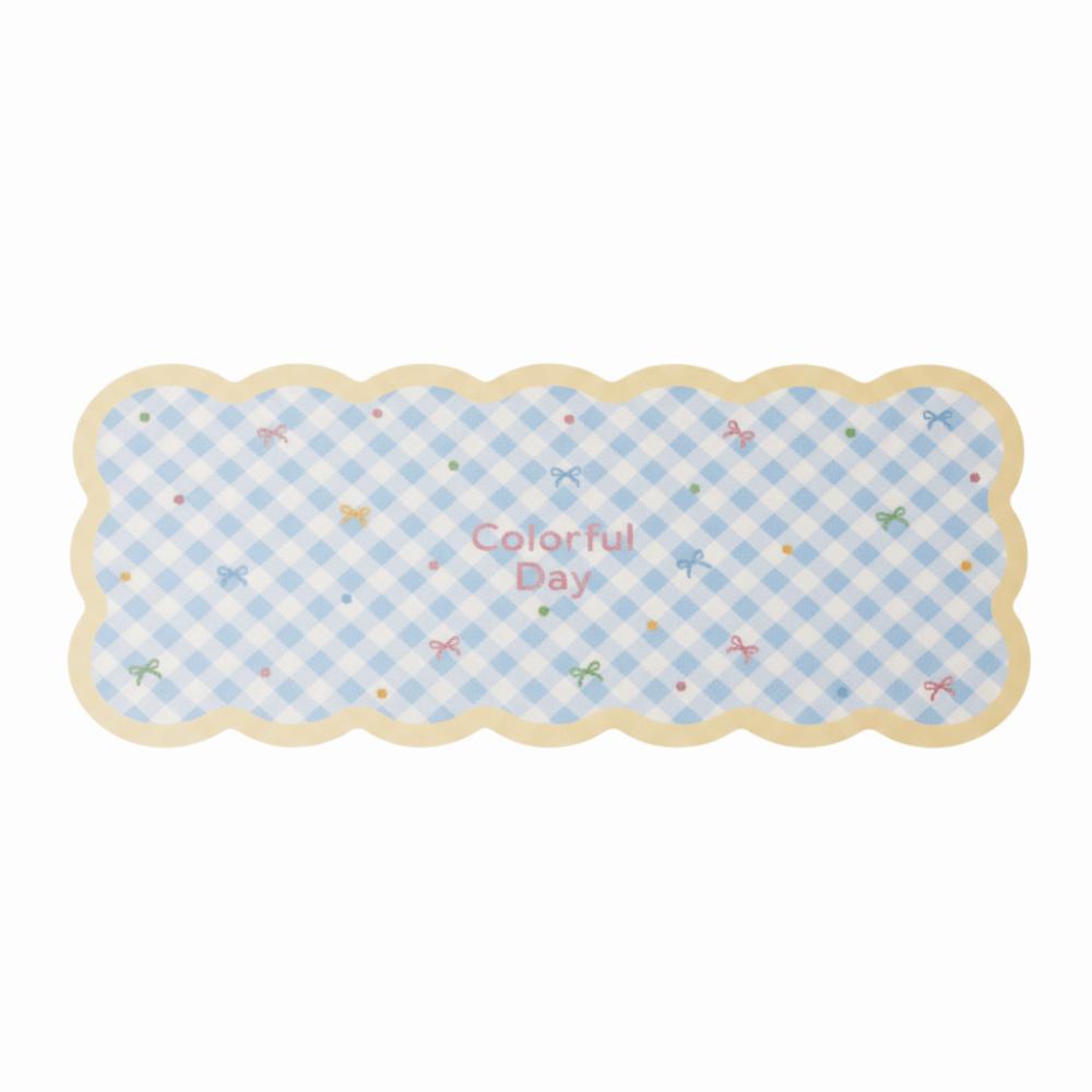 Gingham Mouse Pad Cute Table Blotter Table Cushion Desk Mat  Students