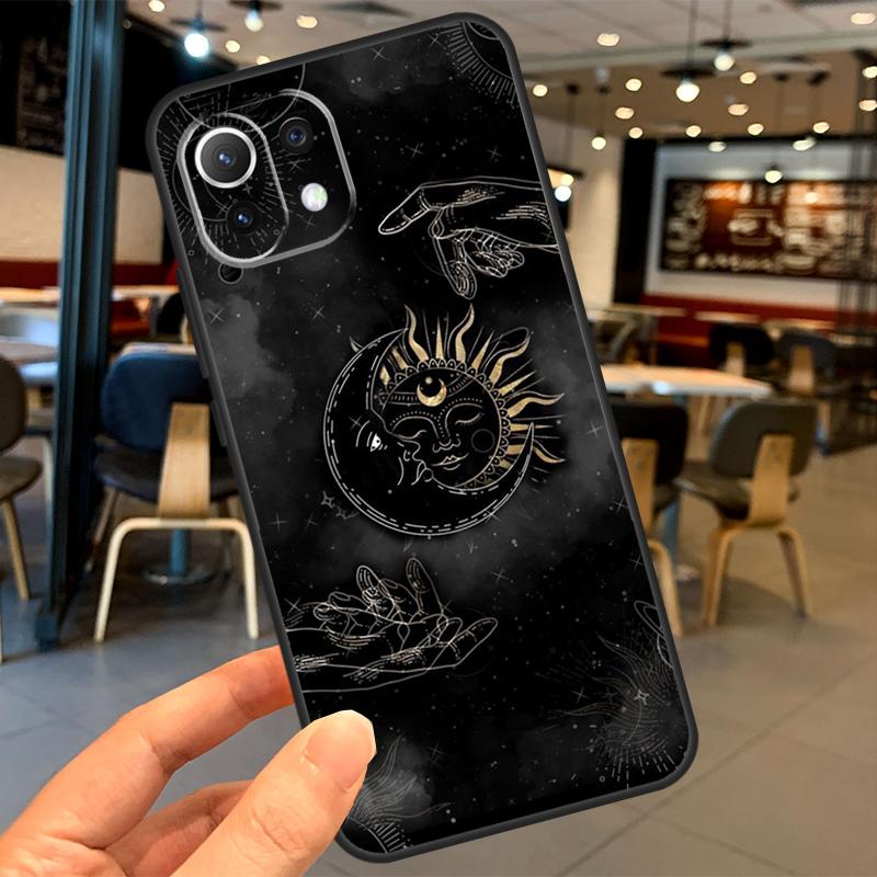 Crescent Moon Sun Case For Xiaomi 13 14 15 Ultra 11T 12T 13T 14T Pro POCO X7 Pro X3 X5 X6 F5 F6 M6 Pro Coque