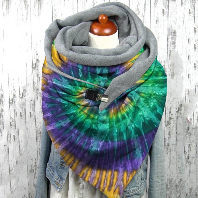 Halloween Fashion Simple Versatile Thickened Warm Shawl Christmas Printed Scarf Scarf