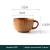 Wooden Cups Handmade Wood Handle Cups Handle Beer Coffee Milk Tea Mug Handmade Natural Kitchen Bar Drinkware Cup