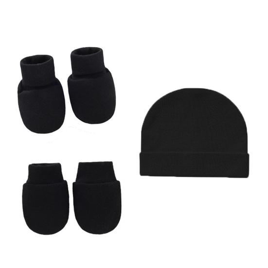 Yousheng Newborn Hat Socks Gloves Set Anti-scratch Knit Elastic Soft Warm Photography Props Infant Accessory Baby Bonnet Beanie Gloves Socks Set