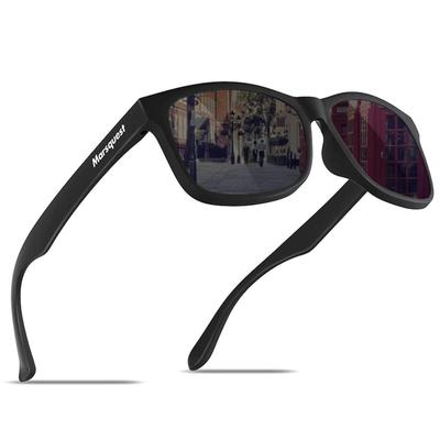 Lunettes de soleil MARSQUEST hommes verres polarisés adaptées conduite style Wellington UV400 bloque les rayons ultraviolets.