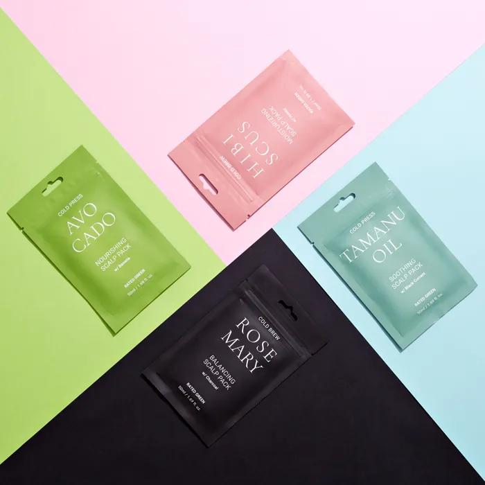 

Розмарин/Гибискус/Авокадо/Масло Таману Маска для кожи головы 4 вида