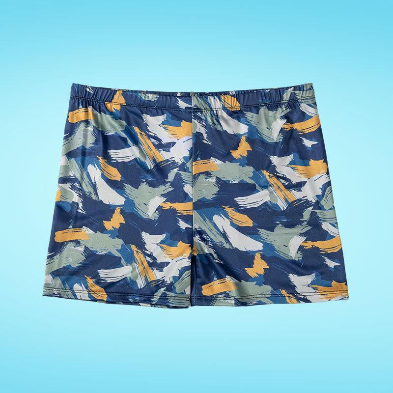Men's Quick-Dry Flat Leg Plus Size Swim Trunks - Casual Sport Beach Shorts