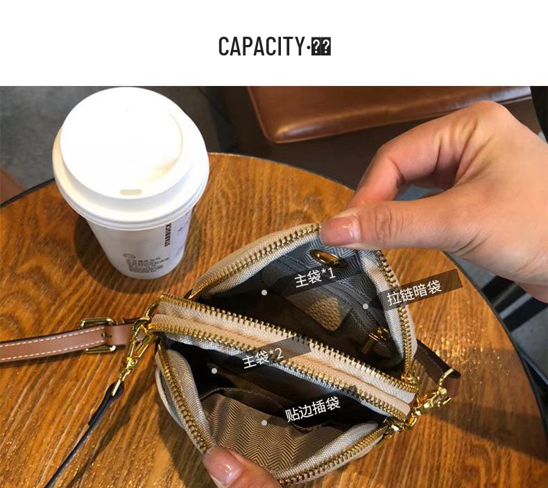 Spring/Summer 2025 Women's Genuine Leather Mini Crossbody Phone Bag - Versatile, Hot Single Shoulder Handbag.