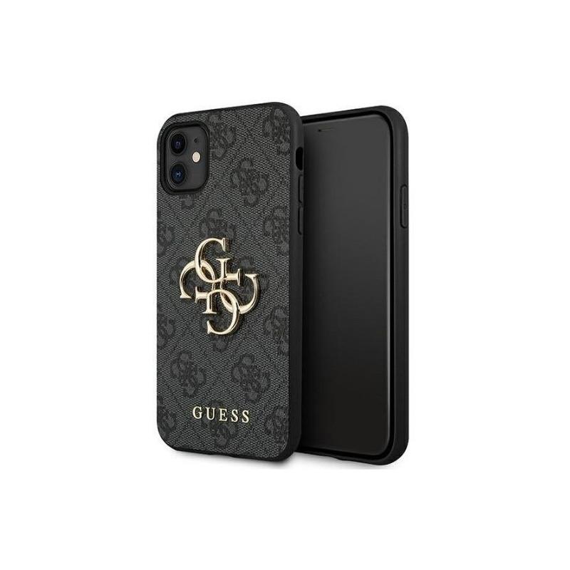 Guess 4G Big Metal Logo - iPhone 11 Hülle (grau)