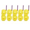5Pcs Golf Ball Silicone Double Case Cover Portable Golf Ball Protective Holder Cover Yellow
