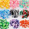 Gradient Color Candy Small Polyester Pom-poms – High Elastic Plush Balls for DIY Christmas Accessories
