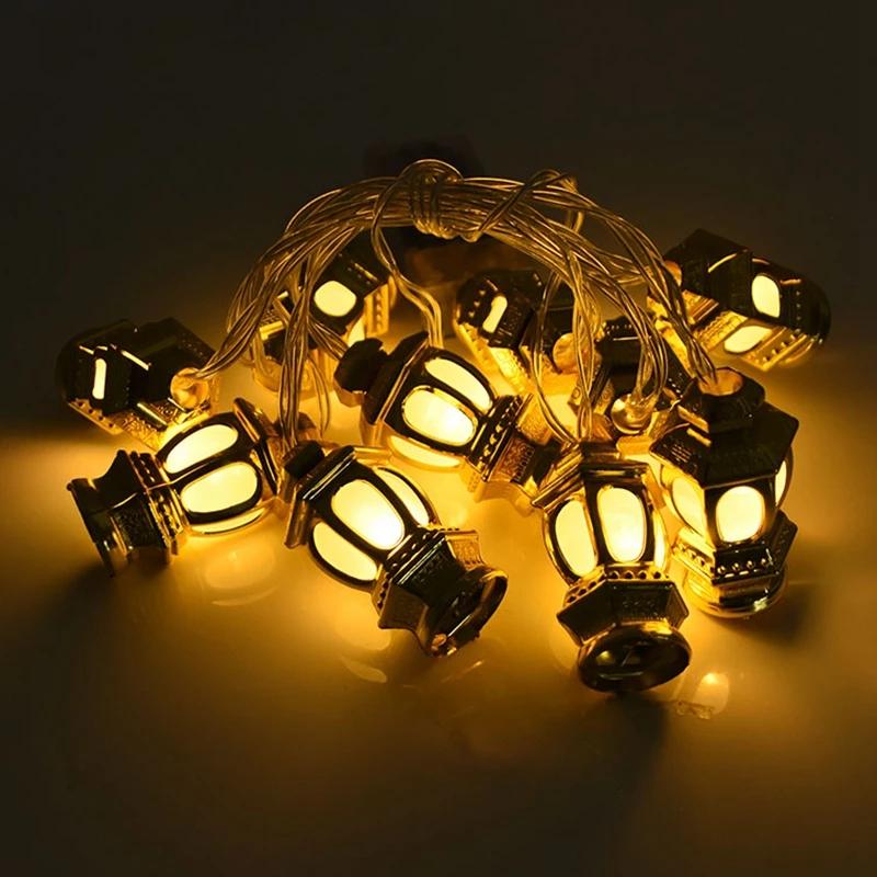 Moon Star Led String Lights EID Mubarak Ramadan Kareem Decoration For Home Islam Muslim Event Party Supplies Eid Al-Fitr Decor