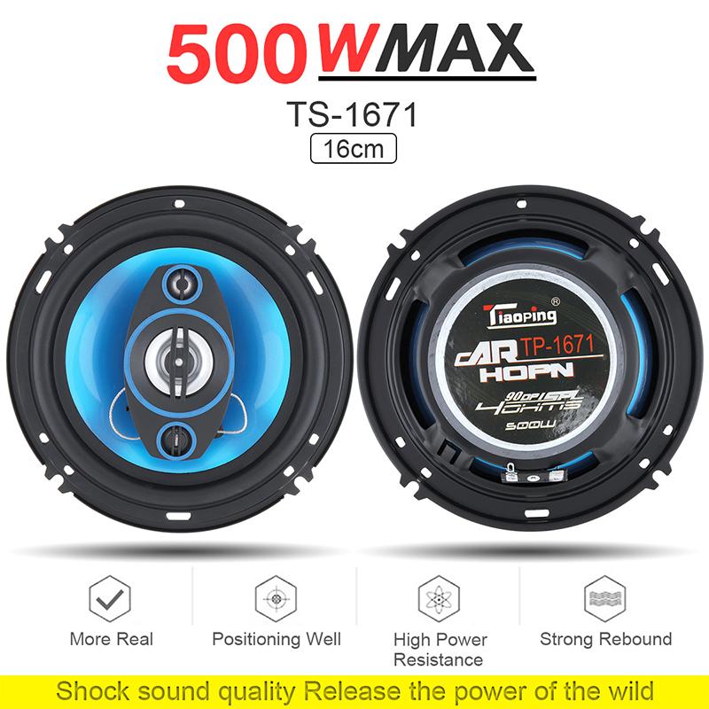 4/5/6/6*9Inch Car Speakers HiFi Coaxial Subwoofer Universal Automotive Audio Music Full Range Frequency Car Stereo Speaker 1Pair