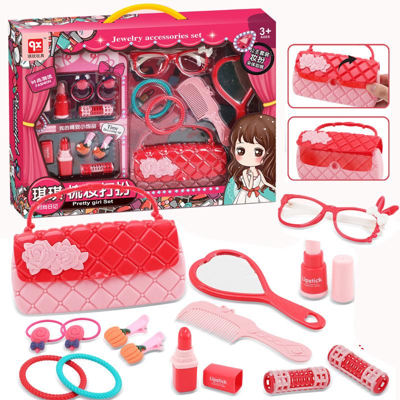 1Set Girls Simulation Home Decoration Toy Set Children'S Grooming Home Decoration Toys Comb Mirror Accessories Toy Gift For Kid