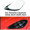 Headlight Covers Compatible with Porsche Cayenne S GTS Coupe 2018 2019 2020 2021, Glass Lens Cover, Polycarbonate Lens Protectors, Anti-Yellowing,