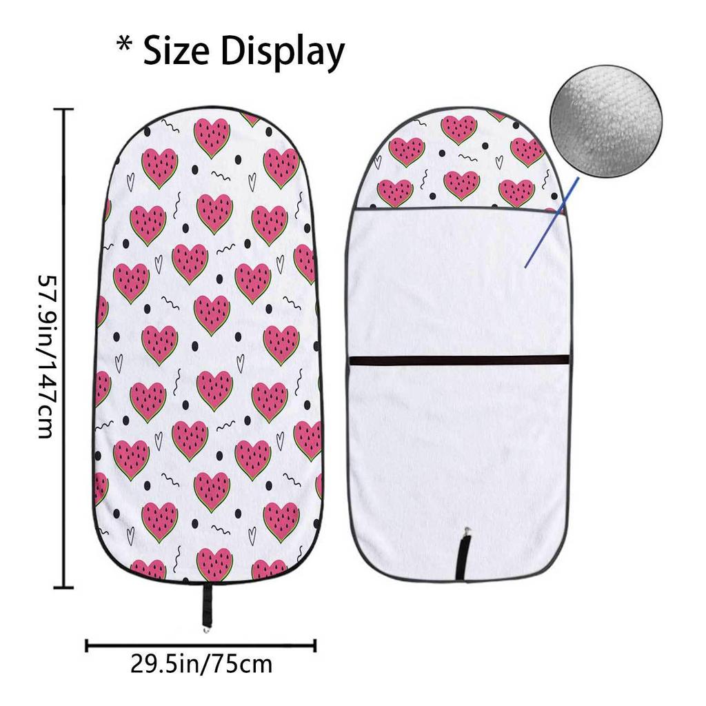 Universal Car Seat Towel Cover - Front Seat Protector for Gym & Workout, All-Season, Fits Most Vehicles