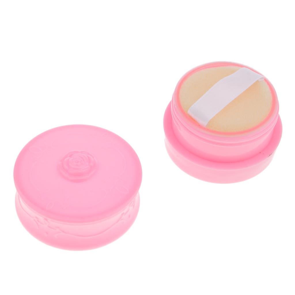 Buy Travel Empty Makeup Loose Powder Container Case with Puff Sifter