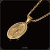 ZIYMU Virgin Mary Miraculous Medal Pendant Necklace with Venetian Chain, 50cm, Gold, Men's, Zm-p-051g