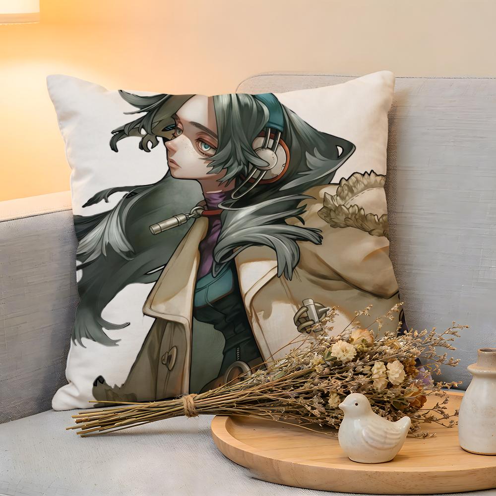 Cushion Cover Linen SkinFriendly Soft Decorative Case for Sofa Home Decor Anime GGachiakuta Pillow Cover