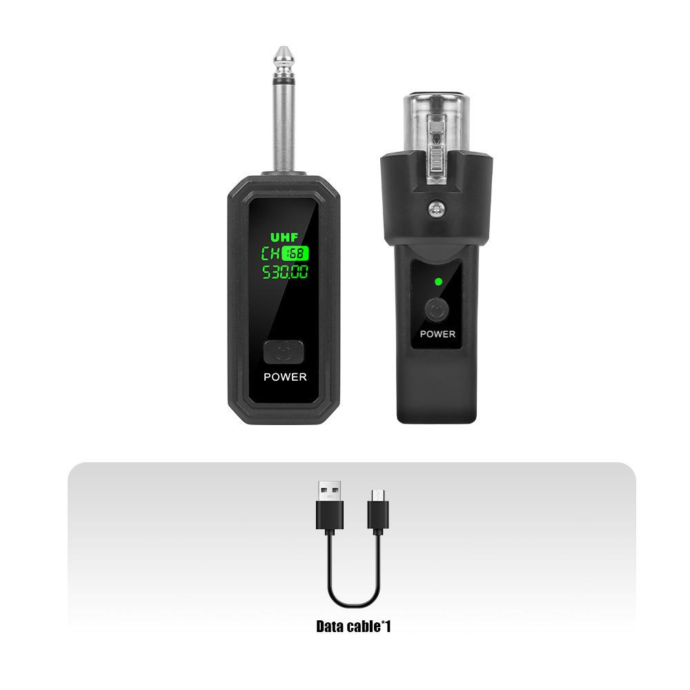 

Динамічний дротовий до бездротового передавач-приймач мікрофона для інструментів та ручної електрогітари.