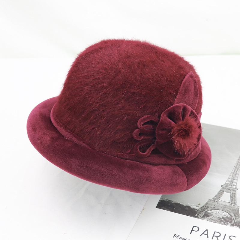 Adjustable Autumn and Winter Warmth Elderly Men's and Women's Knitted Hat Gift Cap