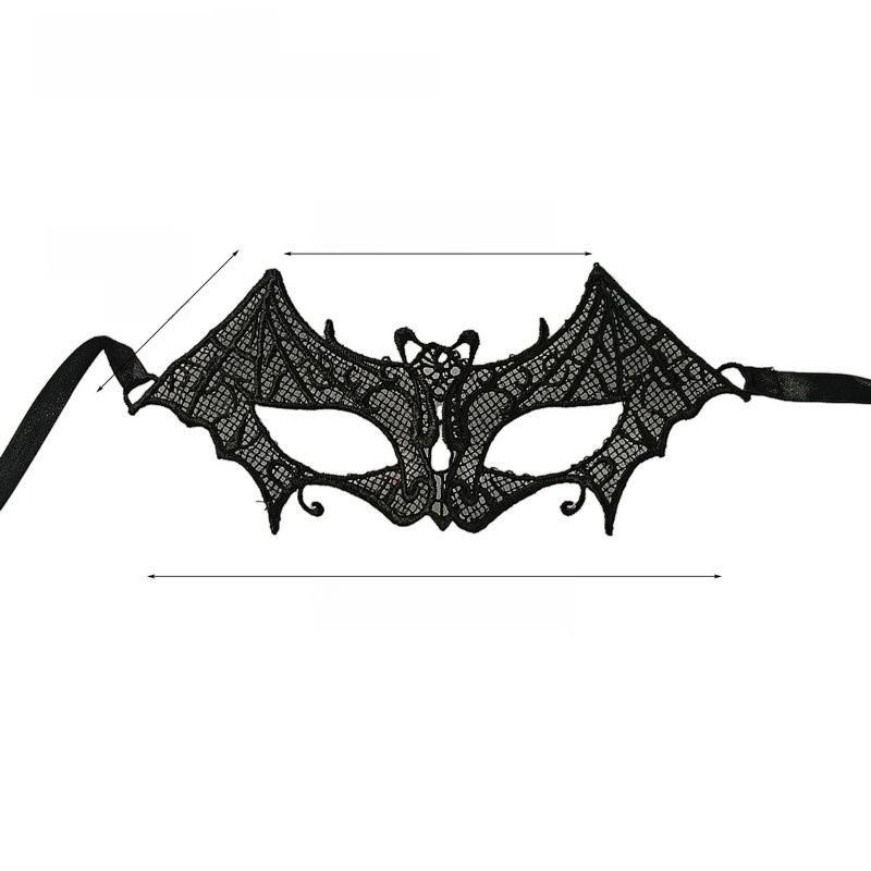Solid Color Style Lace Mask With Mesh Fabric For Role Play Party Accessories