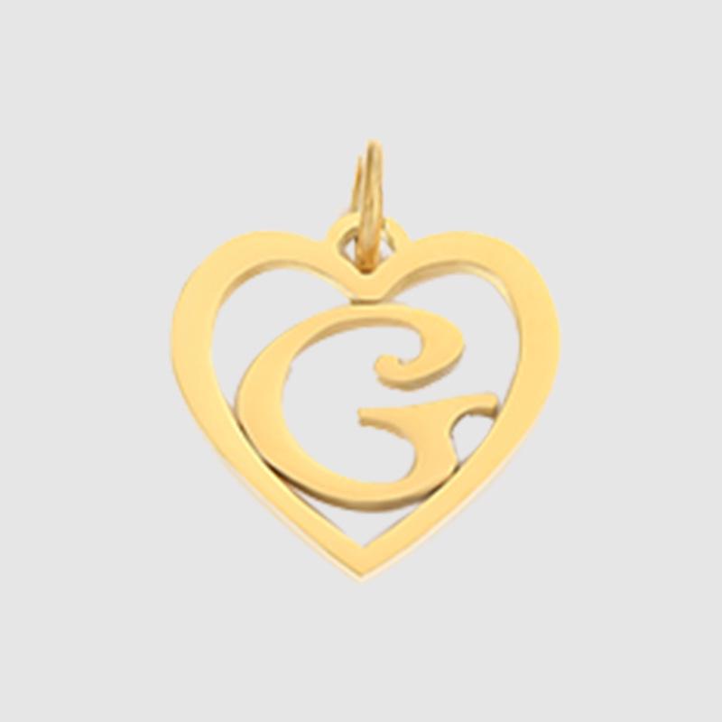 eManco English Alphabet Pendants: Stainless Steel Jewelry Accessories for DIY Projects.