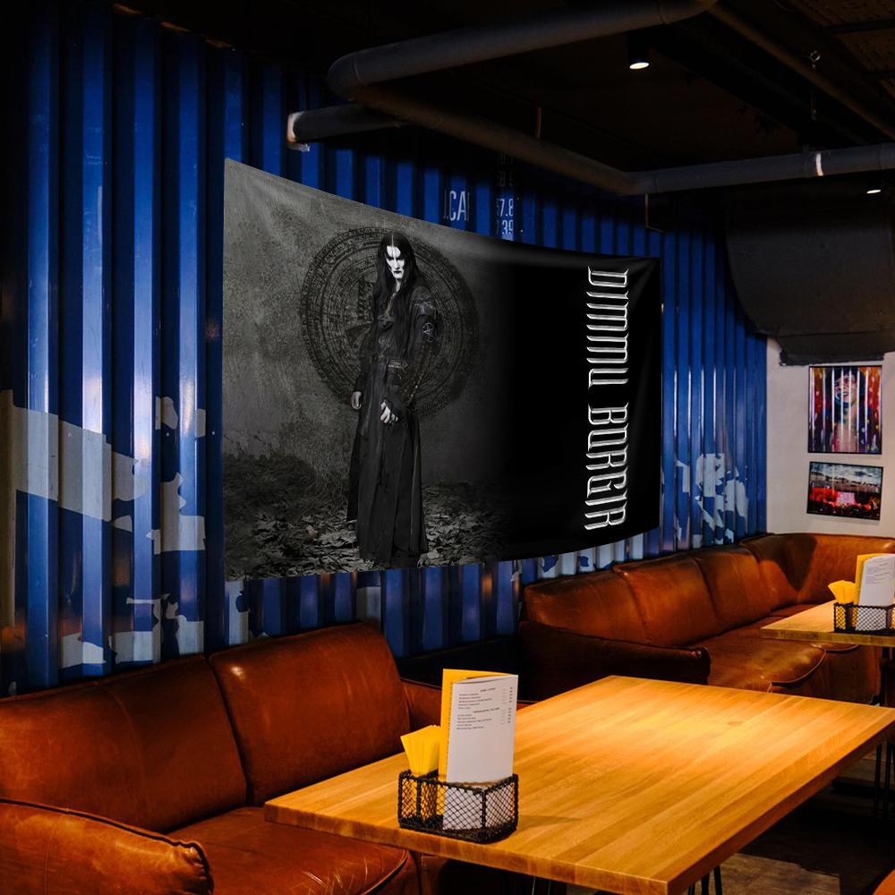 

Norwegian Symphonic Black Metal Band Tapestry Dimmu Borgirs Rock Music Home Decor Aesthetics Bedroom Backdrop Wall Hanging Cloth 29x37in