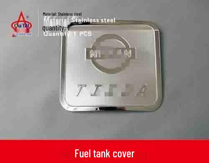 2011-15 New Tiida Stainless Steel Fuel Tank Cap Cover Trim Add-on