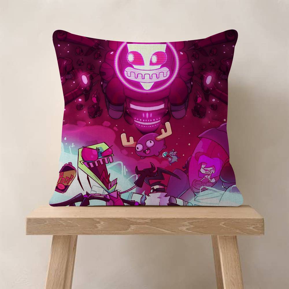 IInvader ZZim Cartoon Movie Pillowcase Toon Gift Cushion Cover Bedroom Home Sofa Chair Seat Decor Pillow Case